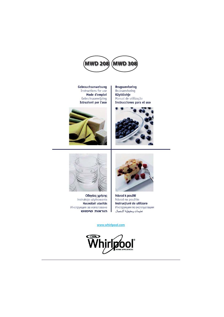 Инструкция по эксплуатации Whirlpool MWD 308-SL | 40 страниц